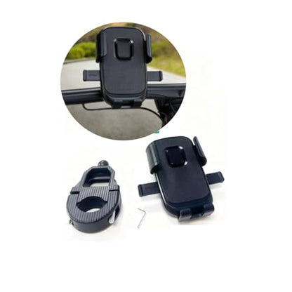 Motorcycle Phone Mount - [Dual Shock Absorbers] [Metal Adjustable Arm] | Bicycle Handlebar Phone Holder, Fits iPhone 16/15/14/13 Pro Max, 4.7-6.7 Inch Phones