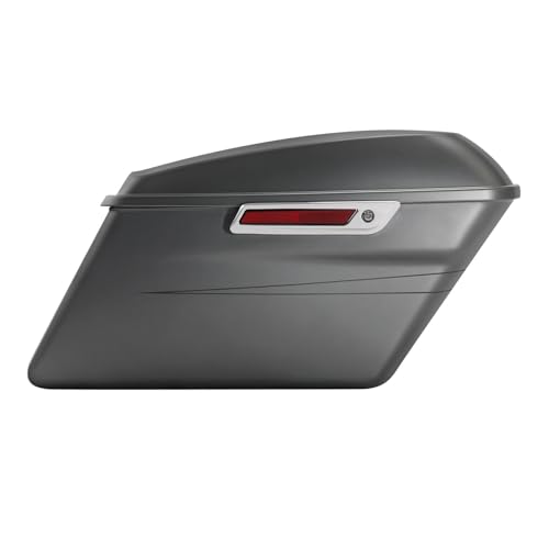 HR3 Charcoal Denim Hard Saddlebags Compatible with 2017 Street Glide Special FLHXS (Replace for OEM) Fit for 2014-2023 Harley Touring Models - color: Charcoal Denim