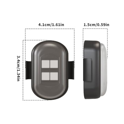 Motorcycle LED Safe Flashing Light Watertight ABS High for Day Night Anti Shock Bike Indication Light - color: D