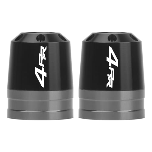 Motorcycle Bar End Sliders For Ninja ZX-4RR 2023-2025 Handlebar End Crash Protectors CNC Aluminum Handlebar Weights ninja zx-4rr Accessories (Gray) - color: Gray