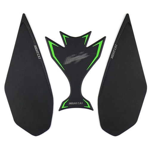 NIGHT CAT Gas Tank Protectors,Compatible with N 650 650,Motorcycle Tank Side Traction Pad,Fuel Tank Anti-Skid Protection Stickers(650 Green) - color: 650 Green