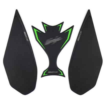 NIGHT CAT Gas Tank Protectors,Compatible with N 650 650,Motorcycle Tank Side Traction Pad,Fuel Tank Anti-Skid Protection Stickers(650 Green) - color: 650 Green
