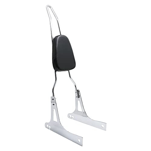 Motorcycle Detachable Pad Passenger Backrest Sissy Bar for 2006-2016 Harley Davidson Dyna FLD Street Bob FXDB FXD Wide Glide Super Glide Custom FXDC Low Rider FXDL Chrome - color: Chrome