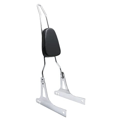 Motorcycle Detachable Pad Passenger Backrest Sissy Bar for 2006-2016 Harley Davidson Dyna FLD Street Bob FXDB FXD Wide Glide Super Glide Custom FXDC Low Rider FXDL Chrome - color: Chrome