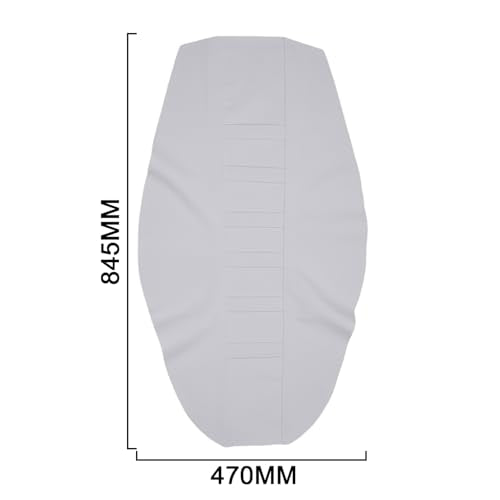 Electric Dirt Bike Seat Cover for Yozma In 10 E-Bike Non-Slip Soft Cushion White - color: white background white stripes
