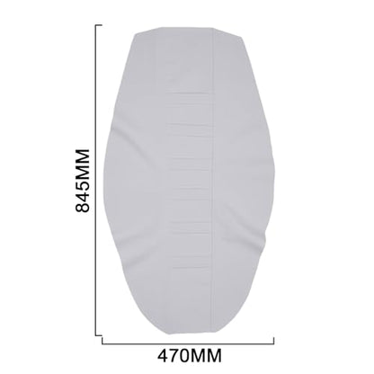 Electric Dirt Bike Seat Cover for Yozma In 10 E-Bike Non-Slip Soft Cushion White - color: white background white stripes