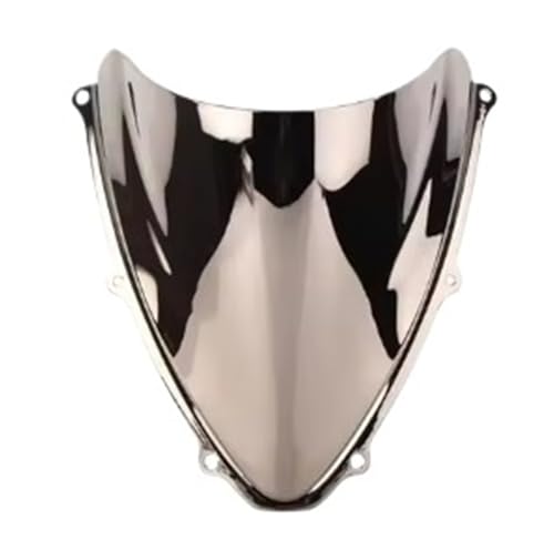 Motorcycle Windshield Windscreen Windshield for GSX-R for GSXR 600 750 GSXR600 2006-2007 K6 Double Bubble WindScreen Motorcycle Accessories Fairing Deflector - color: Silver