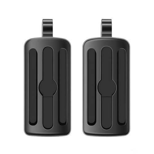 Motorcycle Footrests 10mm HighWay Foot Pegs Fits For Harley Davidson Touring Sportster Dyna Black - color: Black#8
