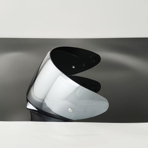 HJ-34P Helmet Visor Replacement for HJC C10.Motorcycle Helmet Shield UV Protection Compatible with HJC C10 (Silver) - color: Silver