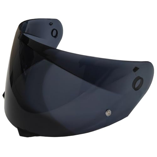 HJ-33 Helmet shield Replacement,Motorcycle Helmet Visor Compatible with HJC i90,i91(Deep Smoke) - color: Deep Smoke