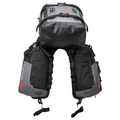Tusk Excursion Rackless Luggage System w/Small Dry Duffel & Bottle Holders Standard Heat Shield Black/Grey For Honda XR150L 2023