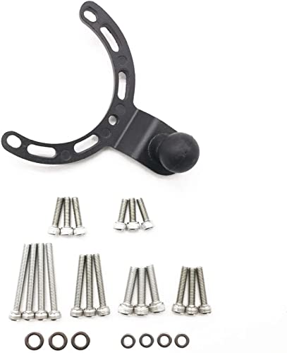 1 Set Adjustable SHLPDFM Motorcycle Tank Mount for Kawasaki for Honda for Yamaha Black Gas Tank Mount GPS Phone Camera Bracket Hoder