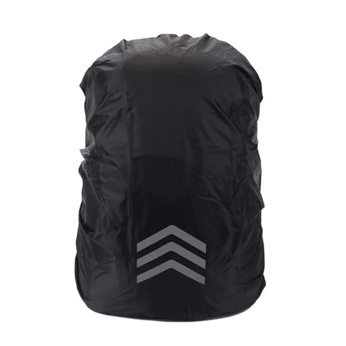 Backpack Rain Cover Waterproof Backpack Cover Solid Color Reflective Night Cycling Rain Suitable for 18L-25L Small - color: Black09 S(18L-25L)