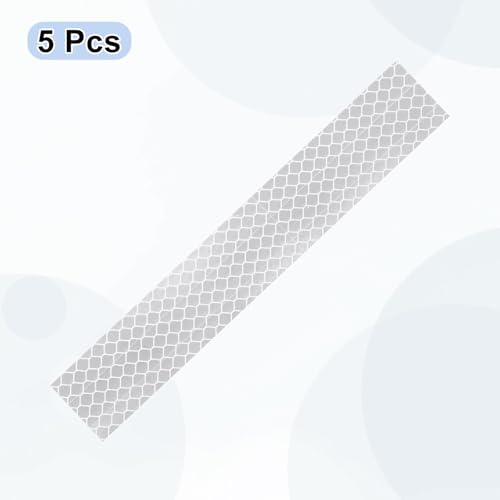 HARFINGTON Reflective Stickers High Visibility Diamond-Grade Reflective Adhesive Tape Waterproof for Bike Car Motorcycle Trailer - color: White