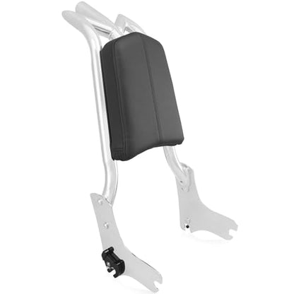 Adjustable Detachable Backrest Sissy Bar Passenger Quick Release Fits for Harley Touring Road King Electra Glide Street Glide FLHR FLHX FLHT FLTR 1997-2008(chrome Finish) - color: 97-08 Chrome-M