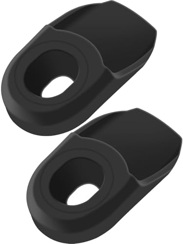 Bike Crank Boot Protectors MTB Arm Protectors for Bicycle Cranks Anti-Friction Rubber for Mountain,Road Bike-1 Pairs - color: Black-1 Pairs