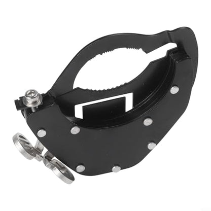 Stainless Steel Motorcycle Throttle Clip Cruise Control System Thumb Activated Lock for Most Bike Handlebar Accelerator Pipe Black(Bottom at the bottom) - size: Bottom at the bottom