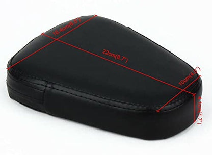 Universal Motorcycle Passenger Sissy Bar Backrest Cusion Pad for Harley Chopper Sportster Dyna Softail Chopper Bobber (#02) - color: #02