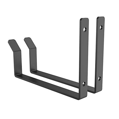 FLEXIMOUNTS 2 Pack Add On Storage Utility Hook Accessory for Garage Ceiling Rack, Max Weight Capacity up to 35lbs, Black - color: Black