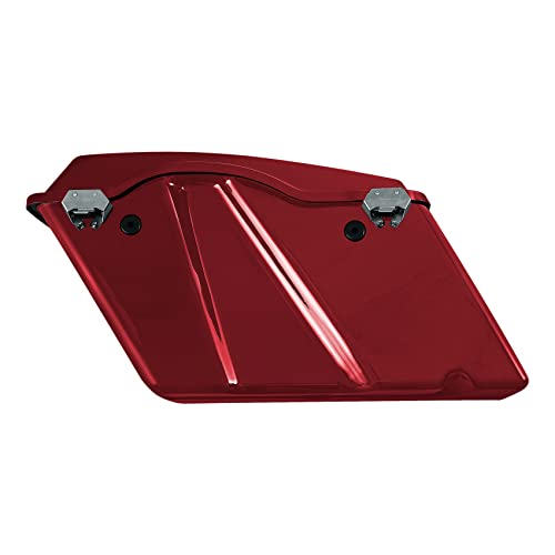 XMT-MOTO Hard Saddlebags Saddle bags Fit for Harley 1994-2013 Touring models road glide road king ultra street glide electra glide and 1984-2017 Softail models Red
