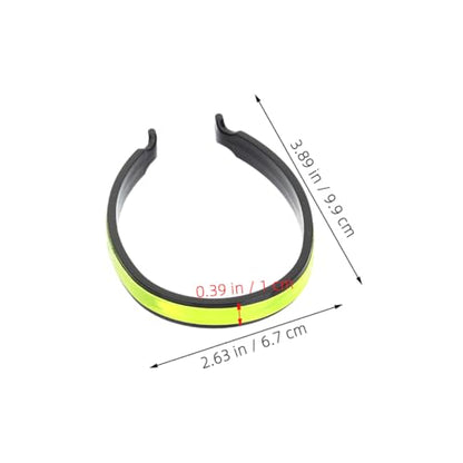 4pcs Professional Reflective Cycling Trouser Clips Elastic Warning Bands for High-Visibility Night Riding Safety Pants Clips for Bicycles and Motorcycles