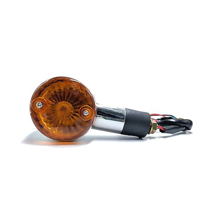 2pcs Motorcycle Turn Signals Front Rear Turn Signal Blinker Light Compatible with Yamaha Motorcycle Bike Cruiser Bobber Chopper Shadow Honda Harley Suzuki - color: Amber