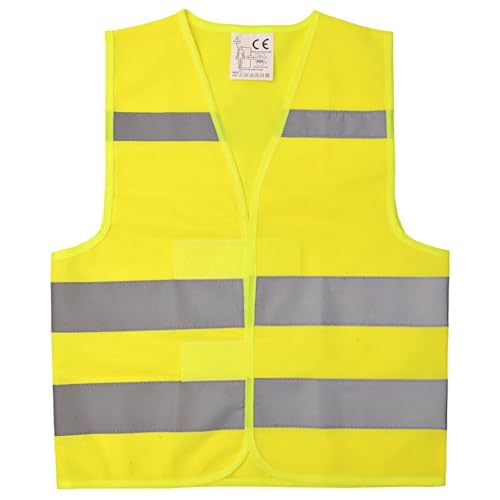 Hi Vis Kids Safety Vest | Adjustable Hook & Loop Closure | Lightweight Toddler Construction Vest for Cycling, Running & Outdoor Play ADY1/S - color: Yellow, size: Small
