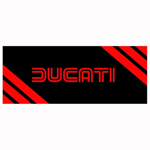 Motorcycle Garage Mat for Ducati Motor Bikes – Non-Slip Bike Floor Mat | Parking & Display Rug for Panigale, Diavel, Streetfighter, Multistrada, Monster & More | Oil-Resistant Garage Floor Protector