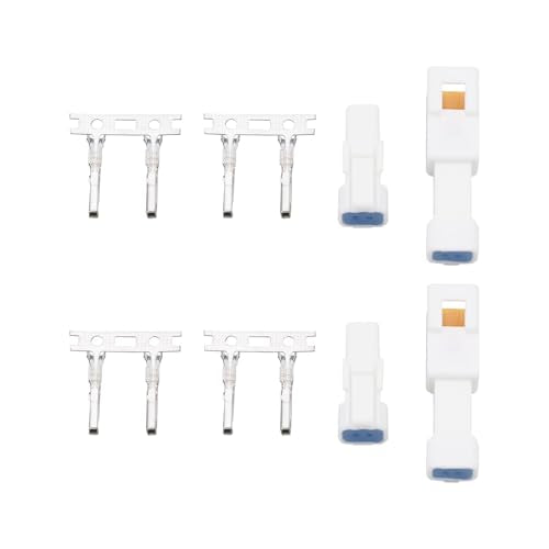 10 Sets 2 Pin JST Connector Socket Plug Male Female Mini Waterproof Housing 02T/02R-JWPF for Automobile Wiring Harness Plug