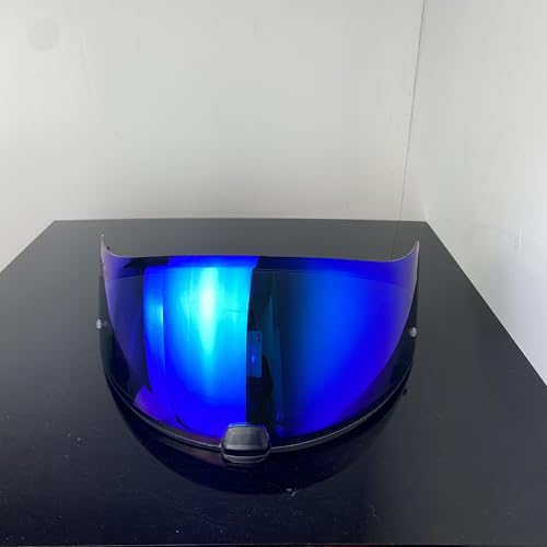 HJ20M Helmet Visor Replacement, Tinted UV protection Motorcycle Helmet Face Shield Windshield Lens For HJC C70 FG-17 FG-ST IS-17 (Revo Deep Blue) - color: Revo Deep Blue