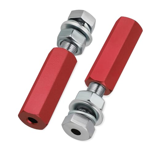 M MATI 2Pcs Quick Release Flag Pole Holder Red Hold 1/4'' Flag Poles for ATV UTV Motorcycle Dirt Bike All Year - color: Red