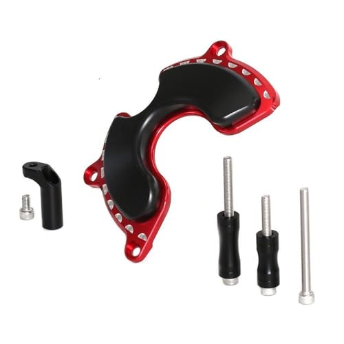 Monkey125 Left Right Engine Cover Protector Slider Compatible with Monkey 125 Super Cub C125 2018-2021 3D CNC Motorcycle Accessories Engine Crankcase Guard (Red) - color: Red2