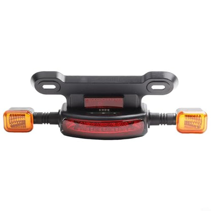 LED Electric Bicycle Tail Light, Bike Rear Lights, Led Flashlight 12V Motorcycle Turn Signal Brake Assembly With Driving Black Yellow Waterproof For 2 Wheel Vehicle