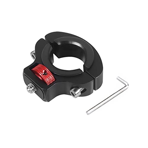 Motorcycle Handlebar Clip Holder 1/4 Screw Bicycle Bike Seatpost Clamp Compatible with Go-pro 11 ONE Action Camera Accessories (Black and Red Clip) - color: Black and Red Clip