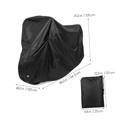 Alipis Motorcycle Cover XXL Tarpaulin Protective Bag Portable Dust Sunscreen Protection for Features Lockhole for Security