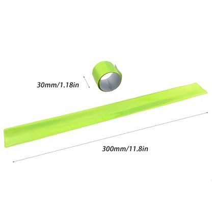 12PCS Reflective Snap Strap Night Riding Decorative Wristband Running Gear Outdoor Activities Accessories Suitable for Walking