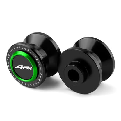 8mm CNC Aluminum Motorcycle Swingarm Spools Sliders Rear Stand Frame Sliders Compatible With Ninja ZX4RR 2026 2025 2024 2023 ZX-4RR ZX400 ZX4RR Accessories (Green) - color: green