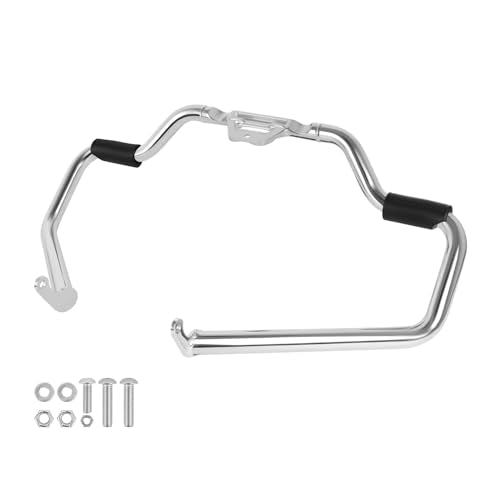 Crash Bar for Harley Softail, 1-1/4" Mustache Highway Engine Guard Protect for 2018-2025 Softail, Fat Boy, Street Bob, Sport, Low Rider, Breakout, Heritage Classic (Chrome) - color: Chrome