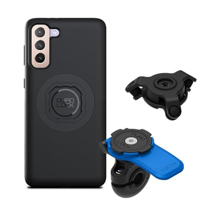 Quad Lock Mirror Motorcycle Phone Mount with Vibration Dampener and MAG Phone Case for Galaxy S21+ - size: Galaxy S21+