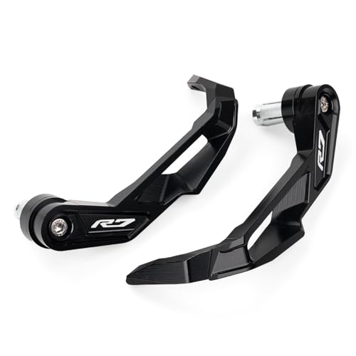 MOWOK Fit for Yamaha R7 YZF-R7 YZFR7 2021 2022 2023 2024 2025 2026 Accessories Motorcycle Clutch Brake Lever Hand Guards handguard Handlebar Protector (Black) - color: Black