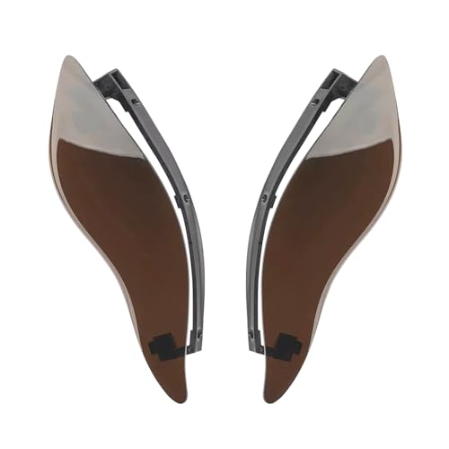 Fairing Air Deflectors Side Wing Windshield Adjustable Wind Deflectors Compatible with 2014-2024 Harley Electra Glide Street Glide Tri Glide Ultra Limited Fairing Side Shield (Smoke) - color: Smoke