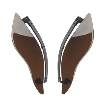 Fairing Air Deflectors Side Wing Windshield Adjustable Wind Deflectors Compatible with 2014-2024 Harley Electra Glide Street Glide Tri Glide Ultra Limited Fairing Side Shield (Smoke) - color: Smoke