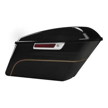HR3 17RGU Black Quartz Hard Saddlebags Compatible with 2017 Road Glide Ultra FLTRU (Replace for OEM) Fit for 2014-2023 Harley Touring Models - color: Black Quartz 2017RGU