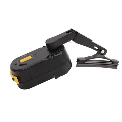 Qqmora Electric Helmet Wiper Motorcycle Helmet Wiper 2 Speed Rechargeable 170 Degree Swing Water with Telescopic Bracket for Motorcycle Scooter