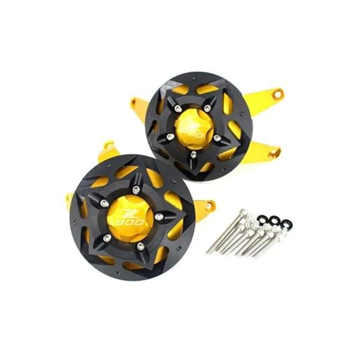 Motorcycle CNC Engine Stator Engine Protective Cover Guard Protector Compatible with Z900 Z 900 2017 2018 2019 2020 2021 2022 2023 2024(Yellow,A) - color: Yellow, size: A