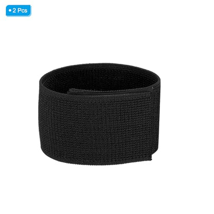 PATIKIL Boot Straps, 2 Pack Elastic Polyester Trousers Blouses Ankle Straps Pants Leg Bands with Hook and Loop for Hiking, Fishing, Hunting, 12", Black - color: Black, size: 12"