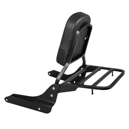 Motorcycle Detachable Passenger Backrest Sissy Bar With Back Rest Pad Luggage Rack Compatible With For Honda Shadow VLX600 VT600 1999-2008 Sissy Bar Backrest