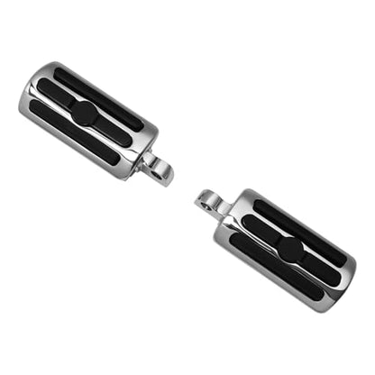 TCMT 10mm Highway Foot Pegs Footrest Chrome Fits For Harley Davidson Touring Softail Dyna