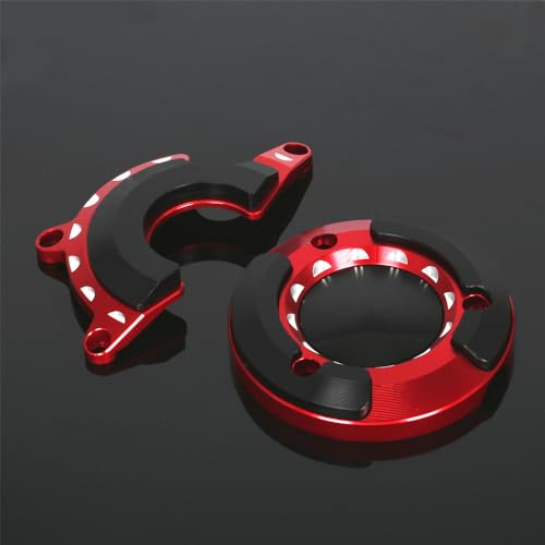 Monkey125 Left Right Engine Cover Protector Slider Compatible with Monkey 125 2022-2024 JB03 3D CNC Motorcycle Engine Crankcase Guard (Red) - color: Red