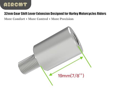 19mm Gear Shift Lever Foot Peg Extension Fits for Harley Davidson - size: 19mm(Extension), style: 5/8''(16mm) Diameter